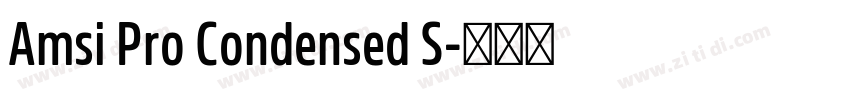 Amsi Pro Condensed S字体转换